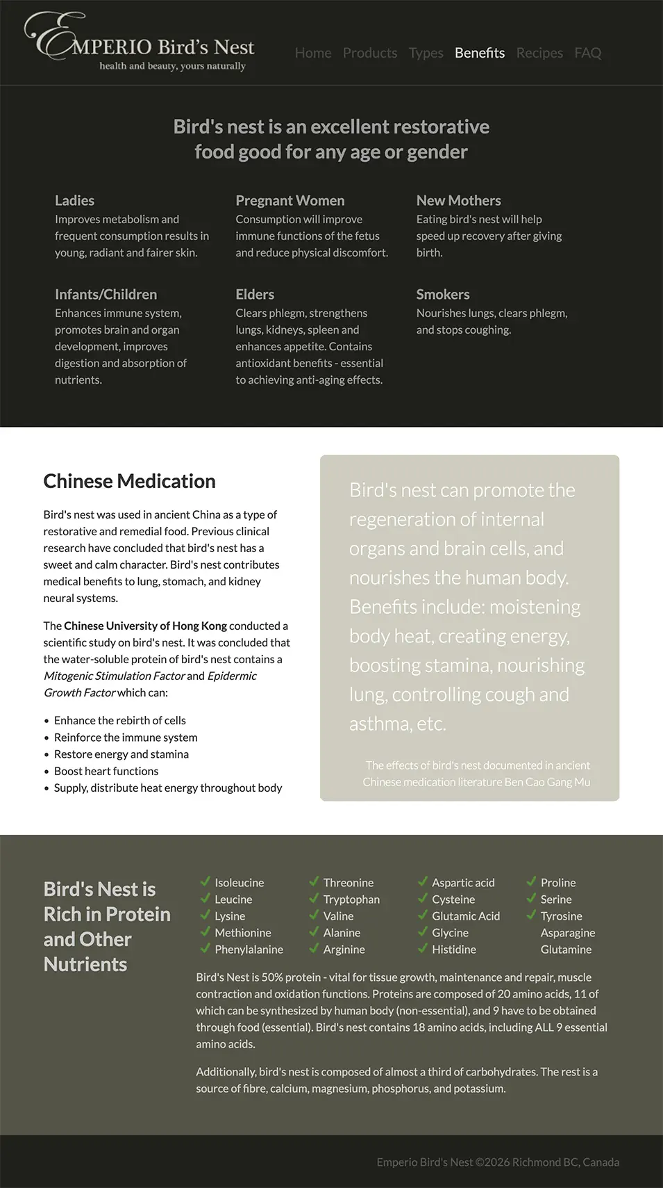 Emperio Bird's Nest Benefits